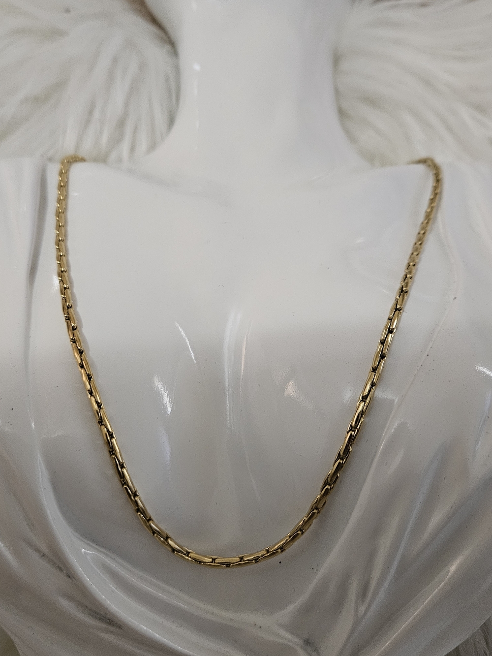 Classic Stainless Wheat Link Necklace - Women Jewelry